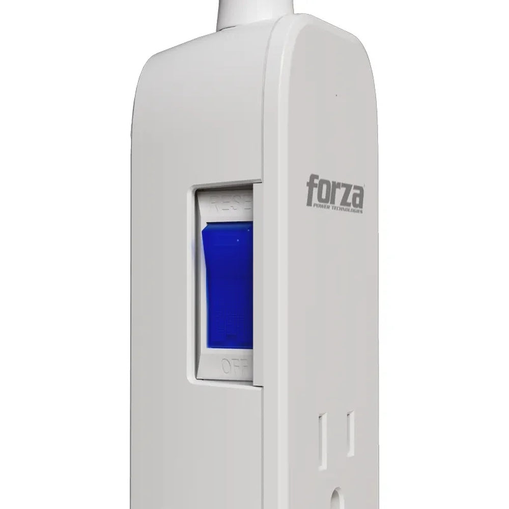 Protector de Sobretension Forza 1625Watts con 4 Salidas Nema 5-15R 1xUSB 1xUSB-C Longitud del Cable 0.46m FSP-451USBCW