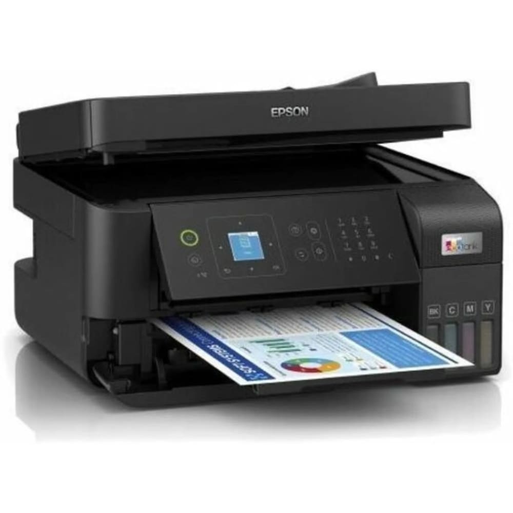 Impresora Epson Multifuncional L5590 Impresora Escaner Copiadora Fax con Sistema de Tinta Continuo Original Conectividad USB 