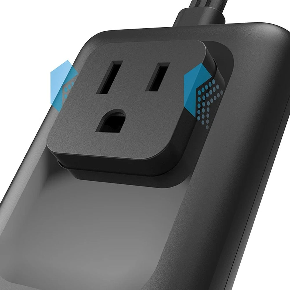 Cargador Rapido Forza 100Watts con Regleta de 1250Watts Salida 1xNEMA 5-15R 1xUSB-A 2xUSB-C PS-1100USBC