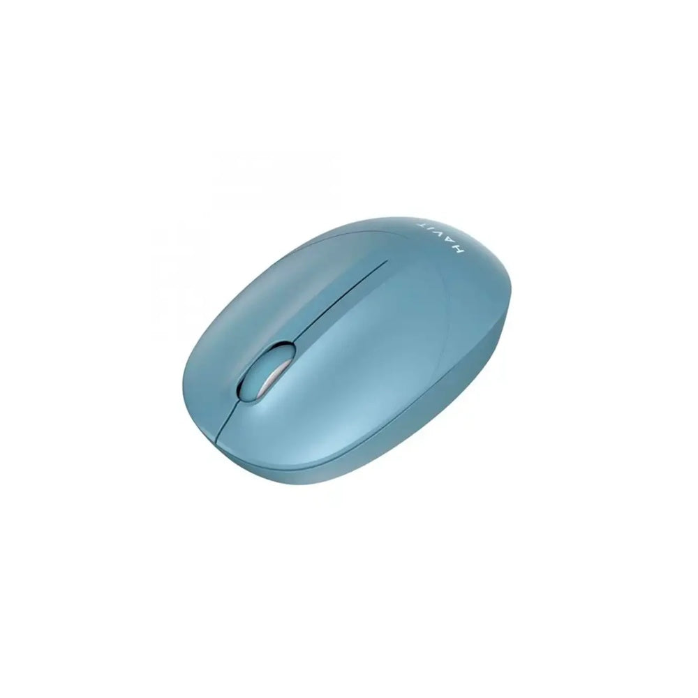 Mouse Havit Inalambrico 1600DPI 3 Botones Conexion Dual 2.4GHz y USB Alcance 10m color Azul MS54GT-BL