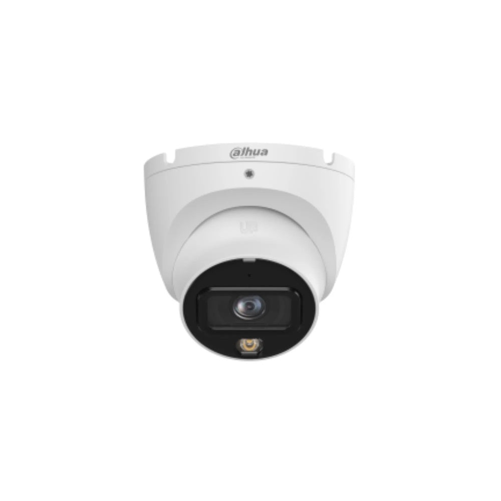 Camara IP Dahua Domo 8MP Metal Full Color Lente 2.8mm Luz 30m DWDR HLC BLC Microfono PoE IP67 IPC-HDW1839TP-A-IL-028-S6