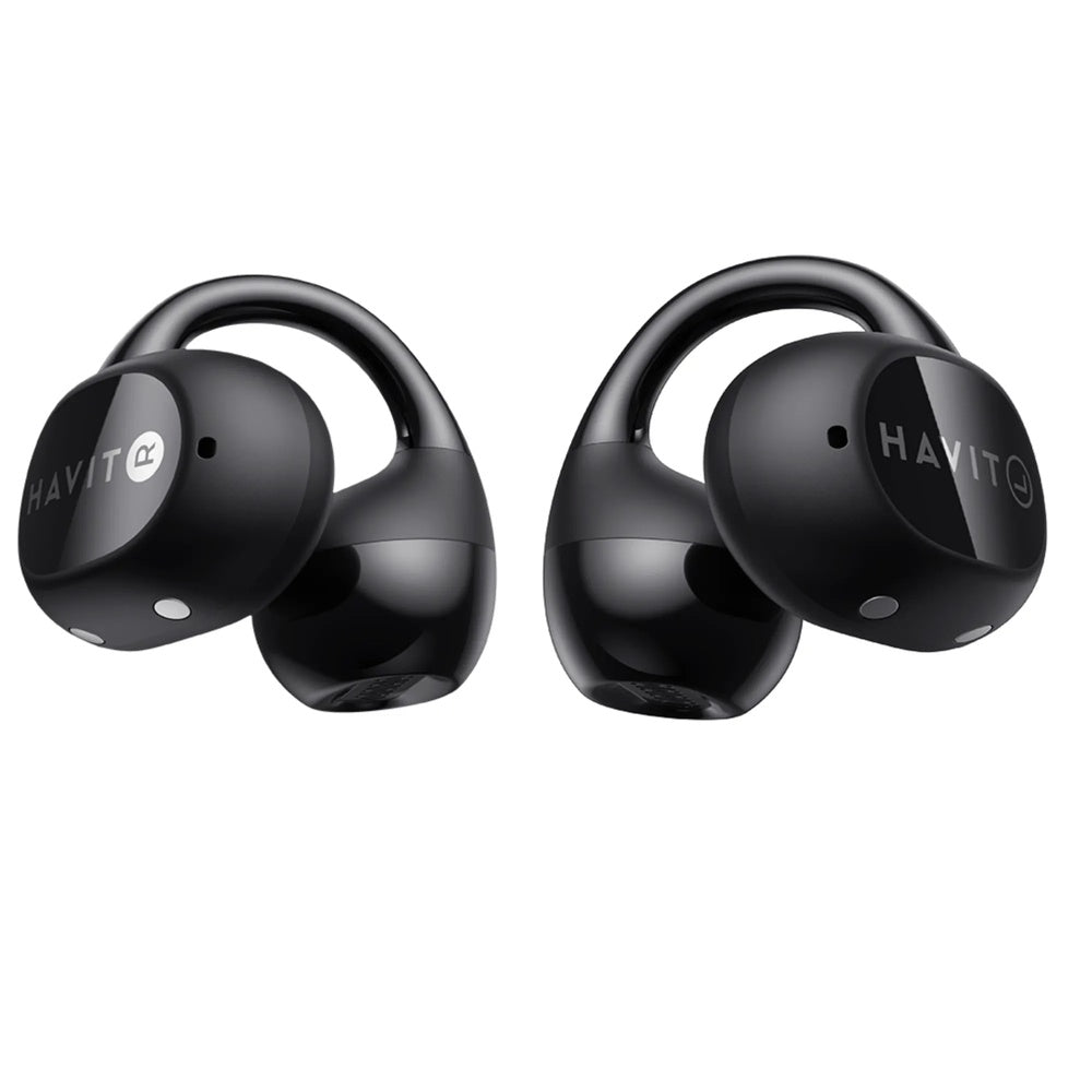 Auriculares Havit Inalambricos de Oido Abierto Cancelacion de Ruido BT v5.4 Puerto USB-C IPX5 Negro OWS916 LITE-BK