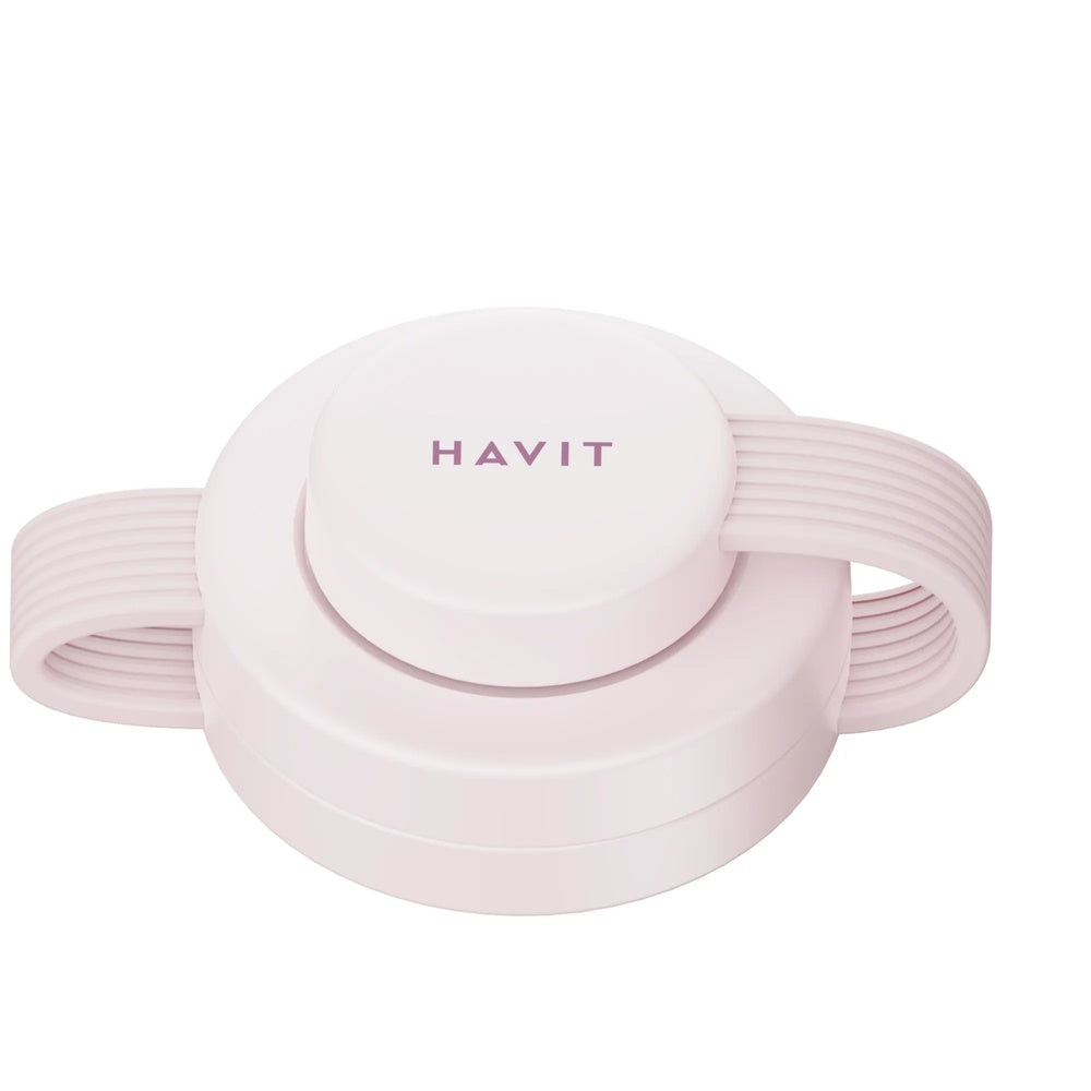 Estacion de Carga 3en1 Havit Plegable 15W Carga Celular Audifonos y Reloj al Mismo Tiempo Diseño Plegable Rosa W3105-PK