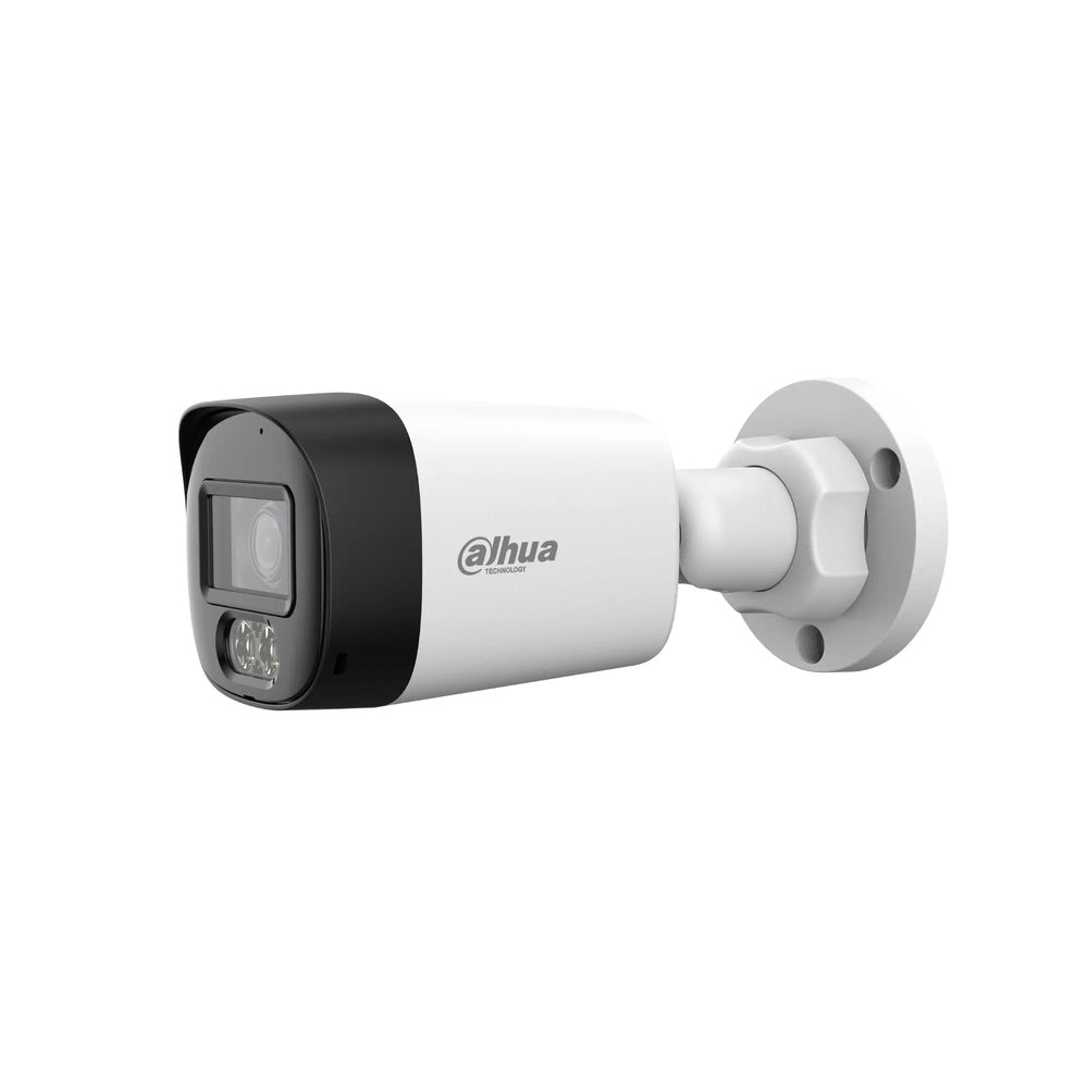 Camara Dahua HDCVI Bala 5MP Lente 2.8mm Smart Dual Light Luz 30m Microfono CVI CVBS AHD TVI IP67 HAC-HFW1500RL-IL-A-S3-DIP