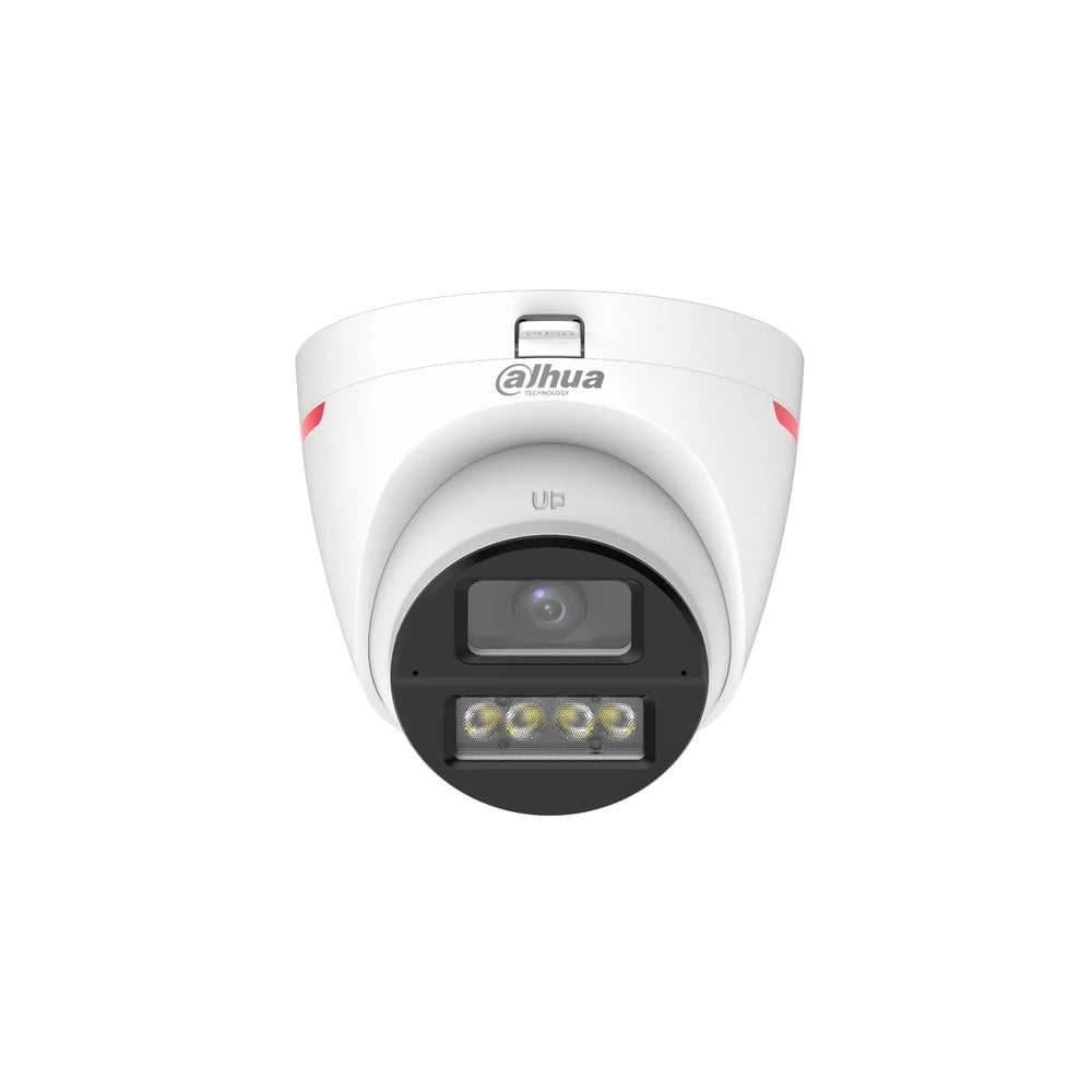 Camara Dahua HDCVI Domo 2MP Lente 2.8mm Wizcolor Luz 50m Microfono Dual CVI CVBS AHD TVI IP67 HAC-HDW1249X-IL-A-PRO-DIP