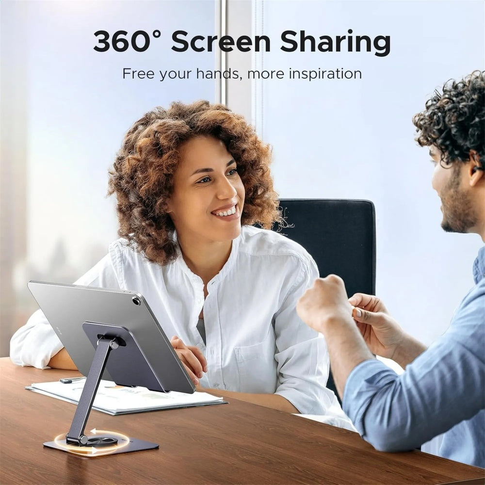 Soporte Ugreen para Tablet Multiangulo con Rotacion Horizontal 360° Diseño Plegable Portatil Material Metalico 45860