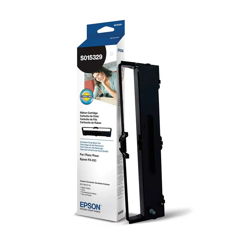 Cinta para Impresora Epson Rinde hasta 7.5MM color Negro S015329