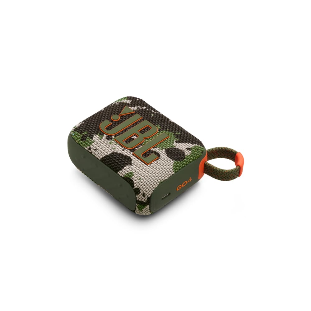 Parlante JBL GO4 Bateria hasta 7 horas Conexion Auracast 2 Parlantes color Camuflado JBLGO4SQUADAM