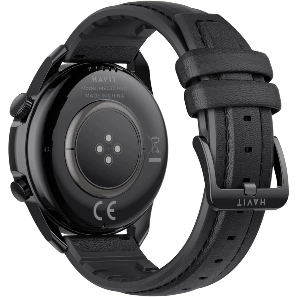 Reloj Smartwatch Havit Pantalla Amoled Ultra HD 1.39" Realiza y Contesta Llamadas Monitera Salud IP68 M9030 PRO-BLACK