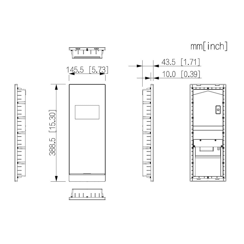 Frente de Calle IP Dahua para Departamentos Pantalla 4.3" Camara 2MP Acepta Tarjeta RFID IP65 DHI-VTO6521H-S2
