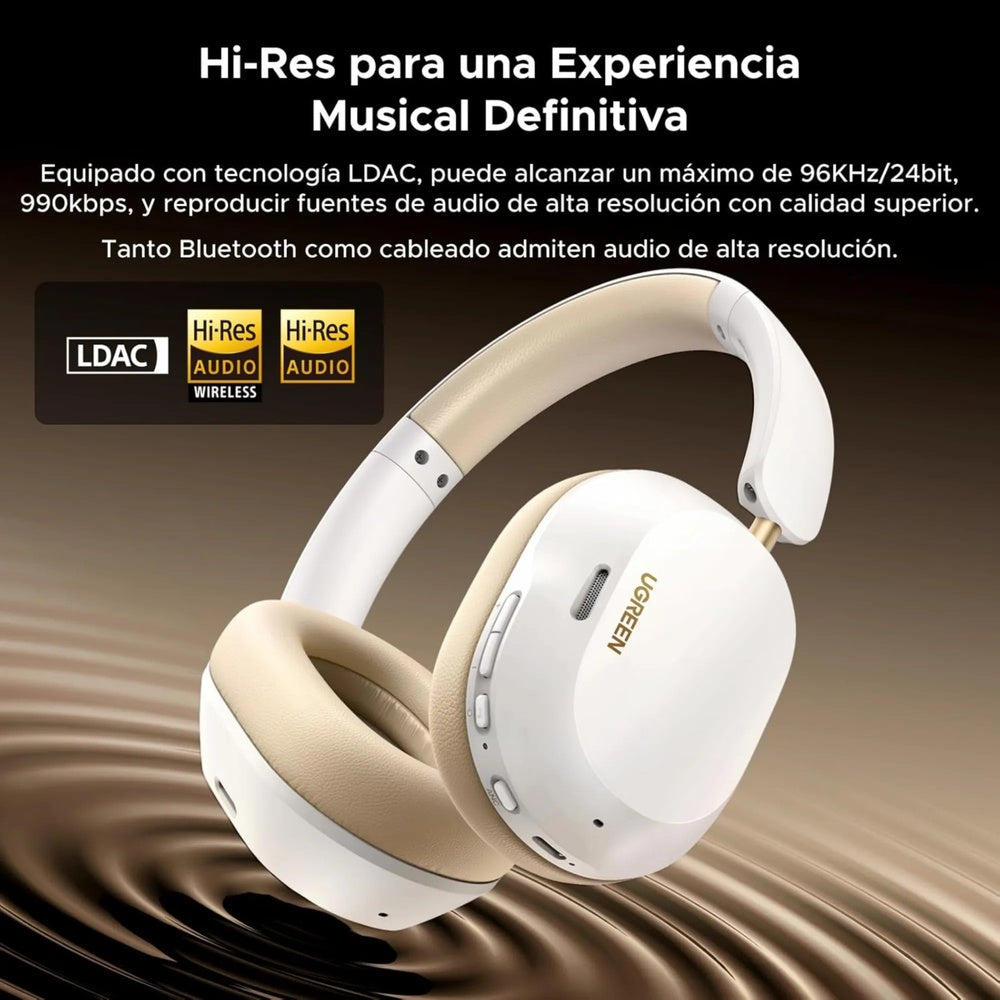 Audifonos Ugreen Hitune Max 5C Cancelacion de Ruido Activa Hibrida Audio Hi-Res Sonido Espacial BT v5.4 35758