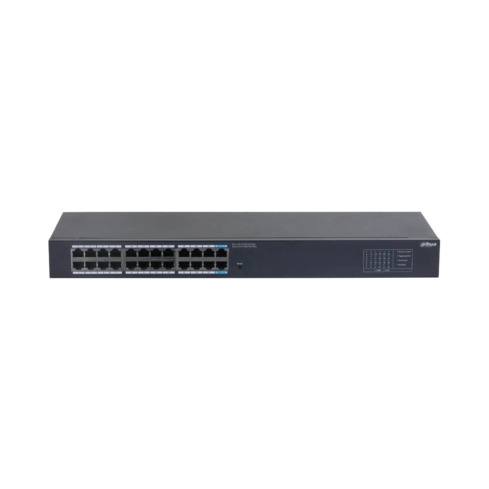 Switch Dahua 24 Puertos Gigabit Amplio Rango Temperatura -20°C a +60°C Metalico Rackeable DH-SG1024