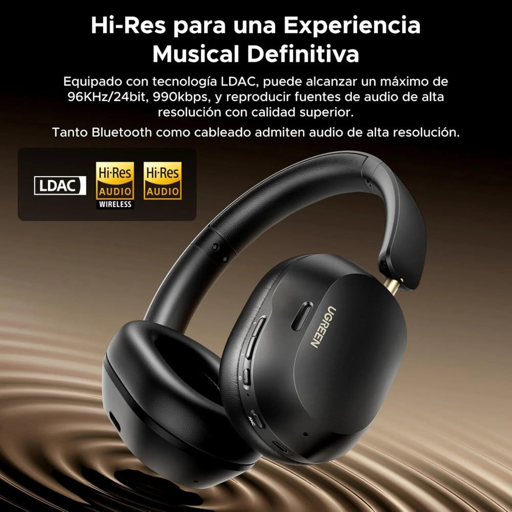Audifonos Ugreen Hitune Max 5C Cancelacion de Ruido Activa Hibrida Avanzada Audio Hi-Res Sonido Espacial BT v5.4 35757