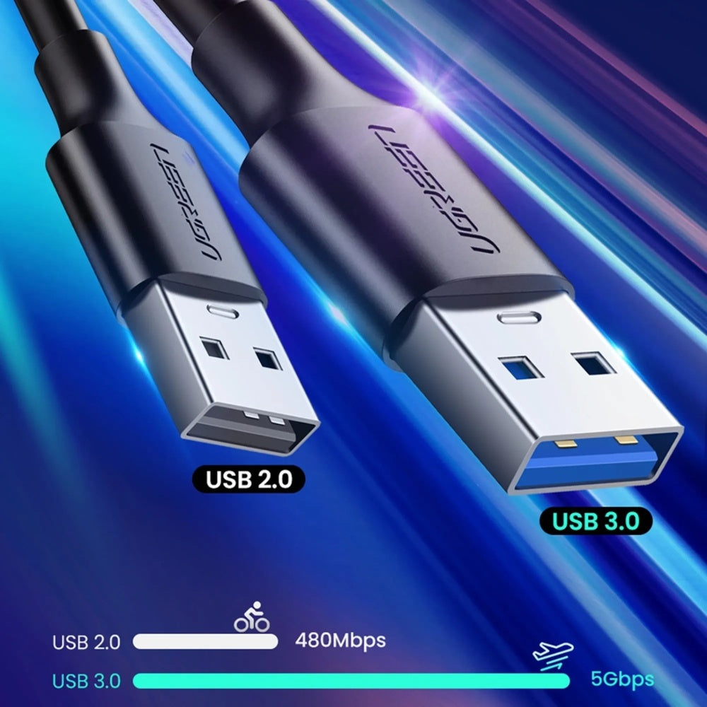 Cable Ugreen USB-C a USB-A 3.0 15W 3A Longitud 1m Chip Inteligente para Proteccion Electrica 20882