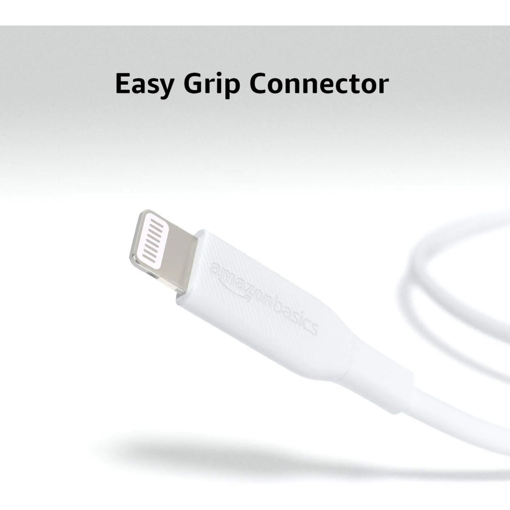 Cable Amazon Basic para Iphone USB-C a Lightning 1.8m Certificado MFI soporta carga rapida color Blanco L6LMF945-CS-R