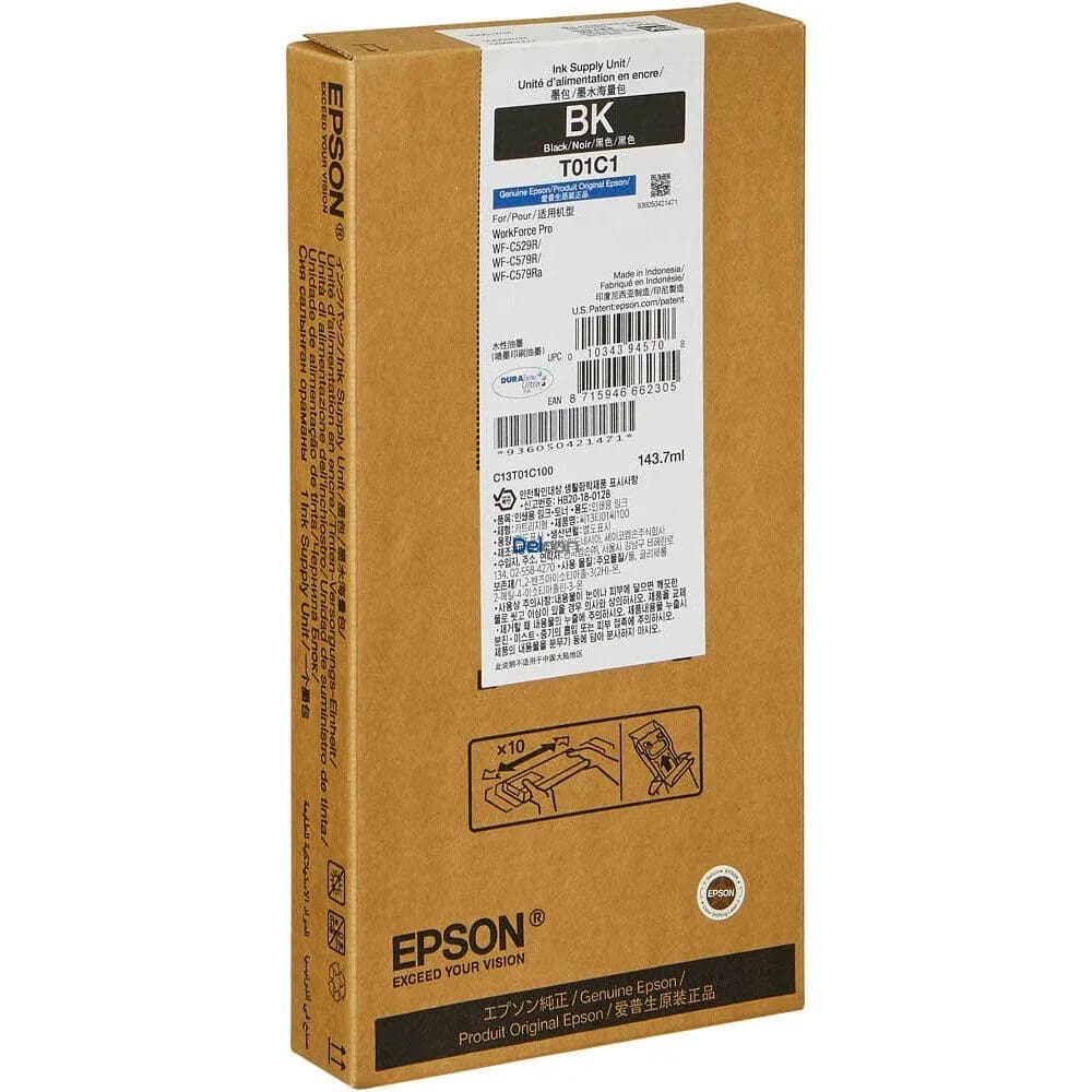 Cartucho de Tinta Epson T01C Rendimiento hasta 5.000 Paginas color Negro T01C100