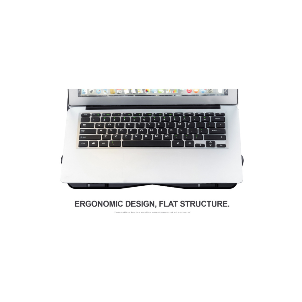 Soporte Cooler Havit para Laptop hasta 15.6" con 2 ventiladores y 2 Puertos USB-A F2075
