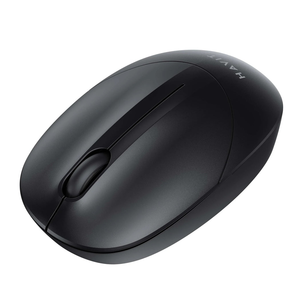 Mouse Havit Inalambrico 1600DPI 3 Botones Conexion Dual 2.4GHz y USB Alcance 10m color Negro MS54GT-BK