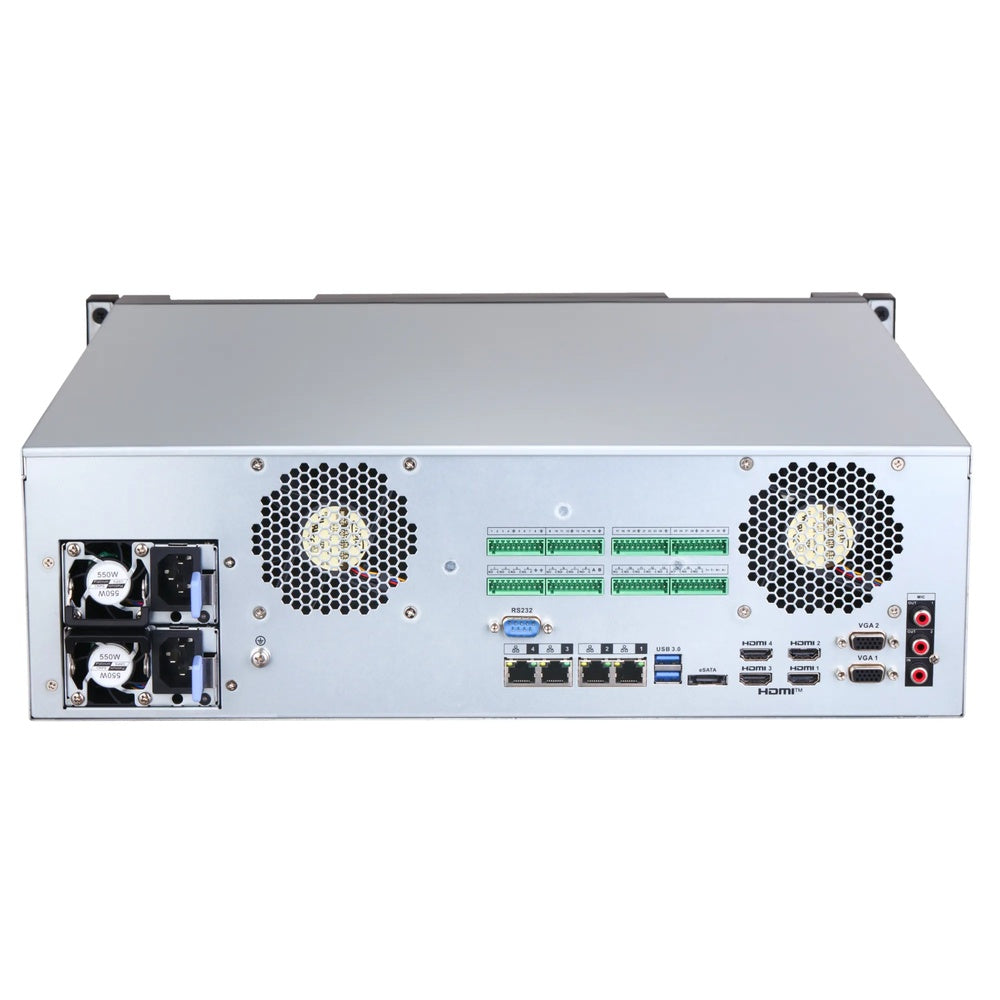 Grabador NVR Dahua 128 Canales Prot. Perimetral Rec. y Detec. Facial Mapa Calor ANPR Conteo Persona DHI-NVR616RH-128-XI