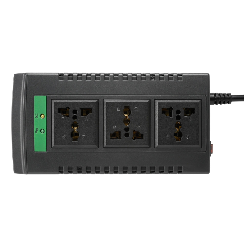 Estabilizador APC Regulador de Voltaje 500 VA con 3 Enchufes Universales LSW500-IND