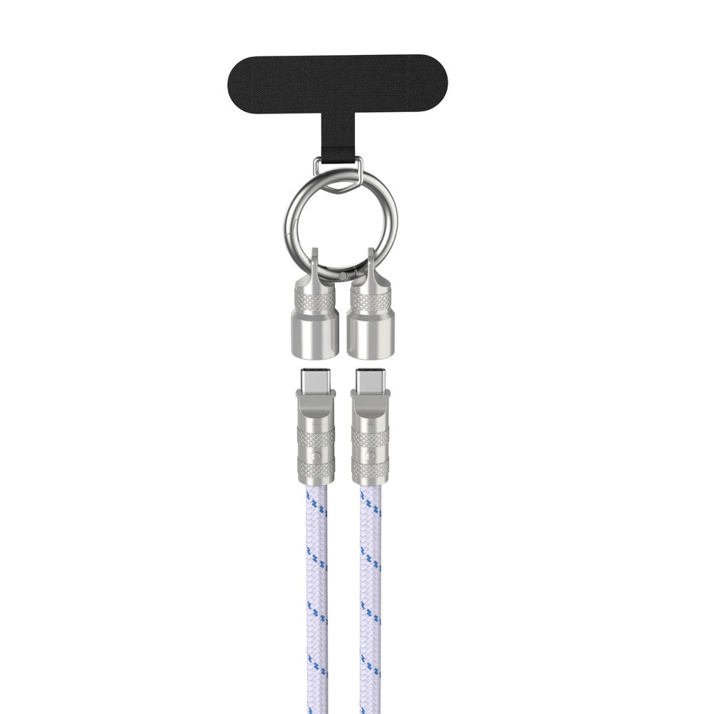 Cable Havit USB-C a USB-C Resistente Material Aleacion de Zinc+Malla Tejida Resistente PD60W Longitud 1.2m CB6340-PRPBL