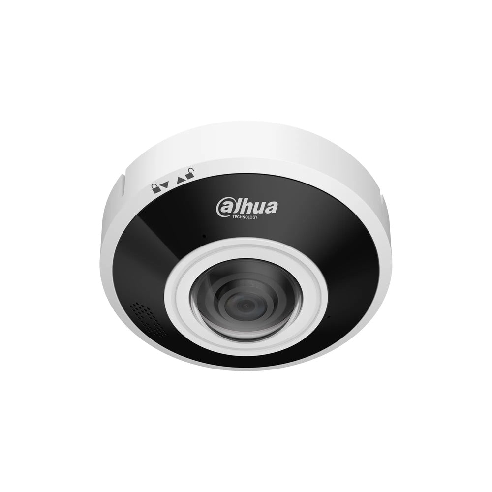 Camara IP Dahua Ojo de Pez 6MP Metal Plastico IR 15m Audio 2 Vias WDR 3D NR HLC BLC PoE IP67 IK10 DH-IPC-EBW5641P-AS