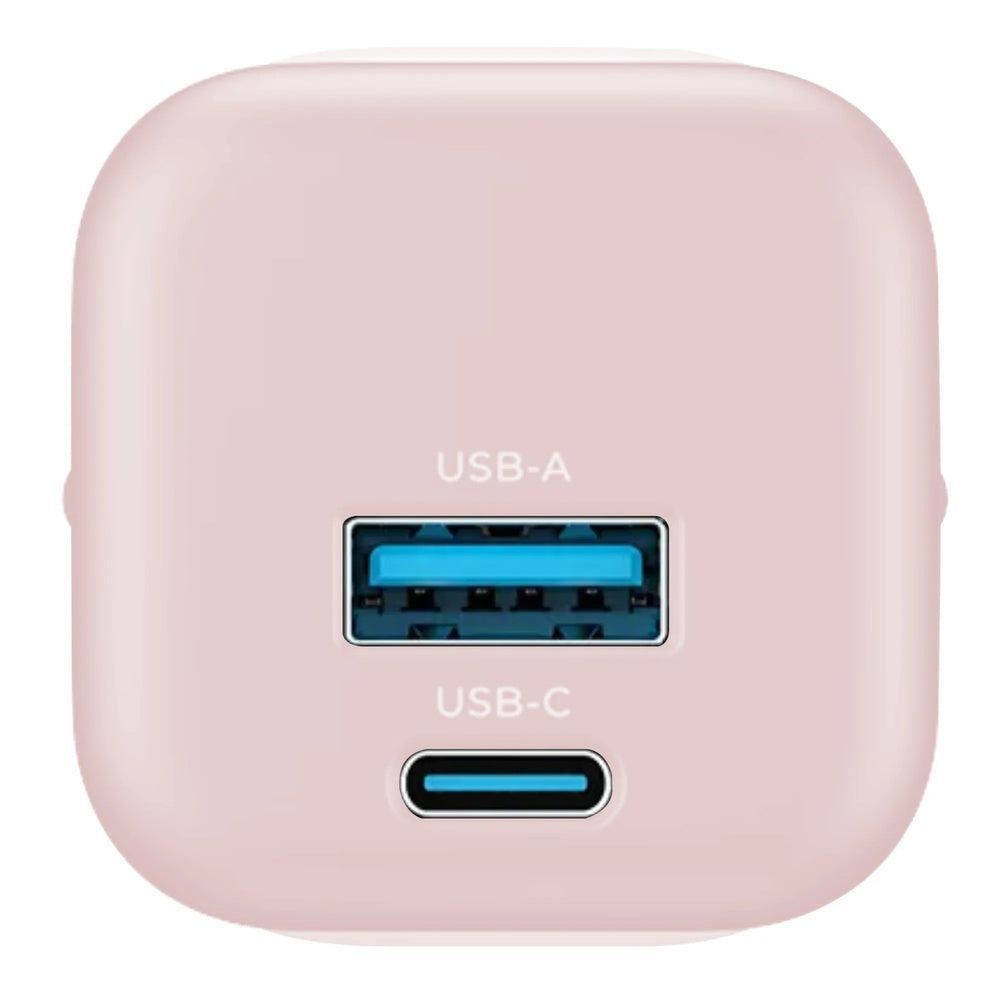 Cargador Havit 33W Doble Salida 1xUSB-A y 1xUSB-C color Rosado UC230 EU-P