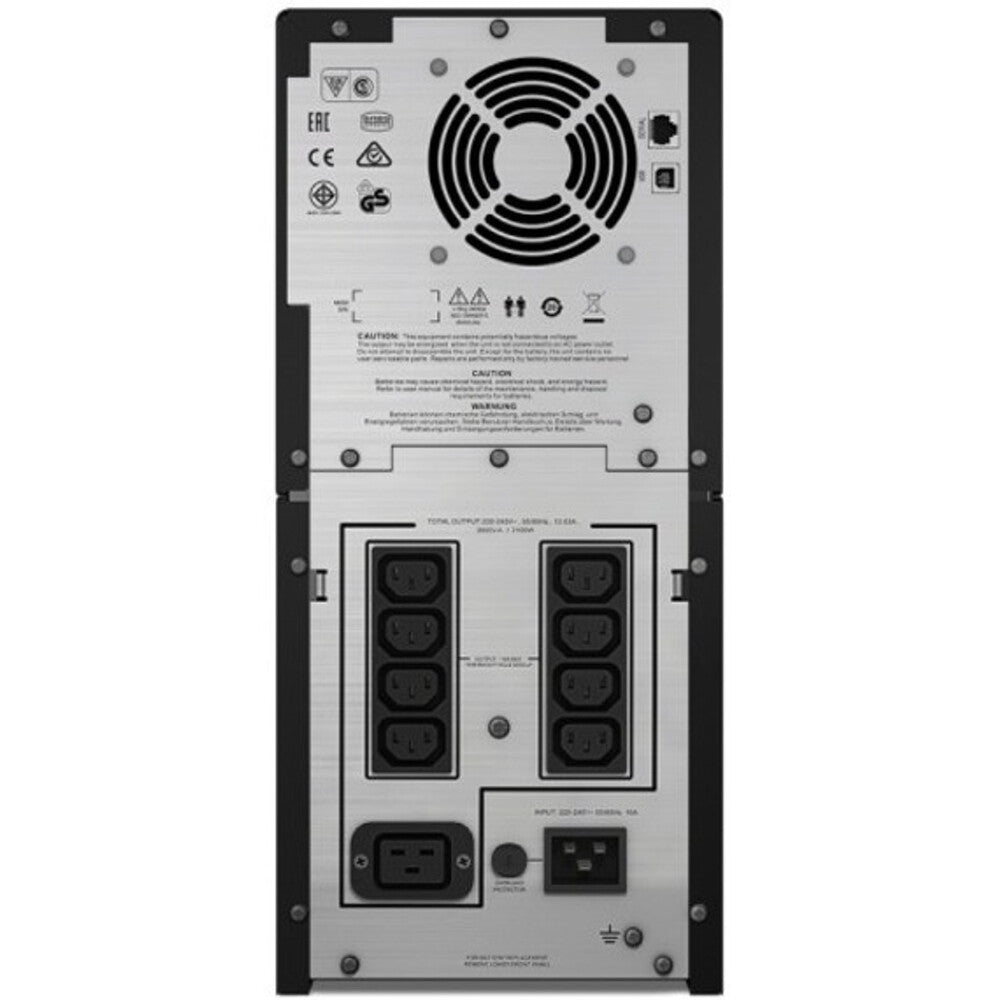 UPS APC Interactivo de 3000VA 2100W 230V AVR Smart-UPS, Salidas 8xIEC C13 y 1 IEC C19, Pantalla LCD SMC3000I