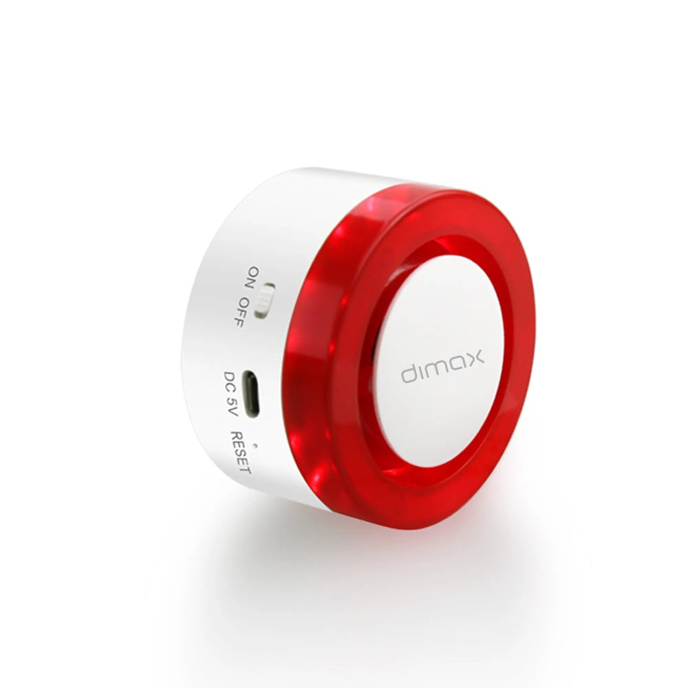 Kit de Alarma Smart Dimax WiFi Incluye Hub Sirena Contacto Magnetico Sensor de Mov. Control Remoto APP Celular R323