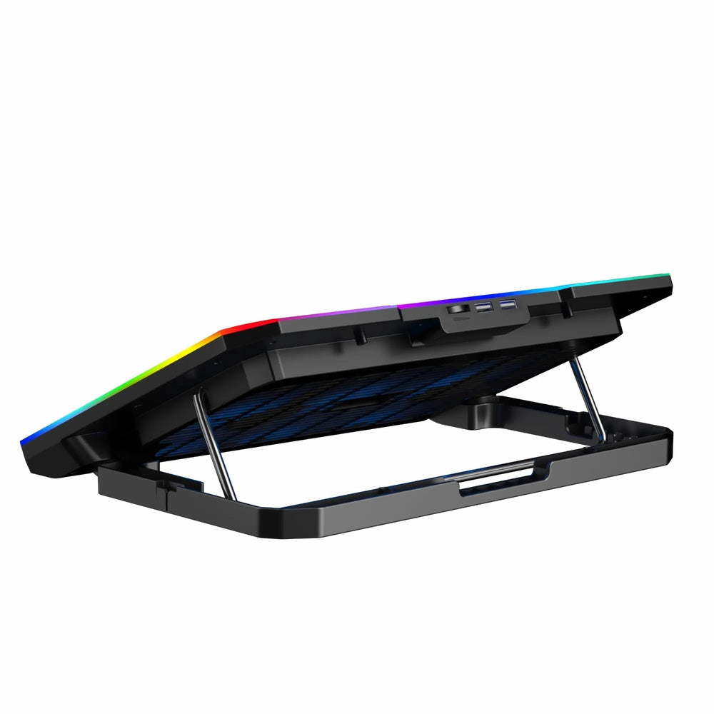 Cooler para Portatil Havit con Soporte de Celular Luces RGB Compatible con Laptop 10-16" 2 Puertos USB F2069