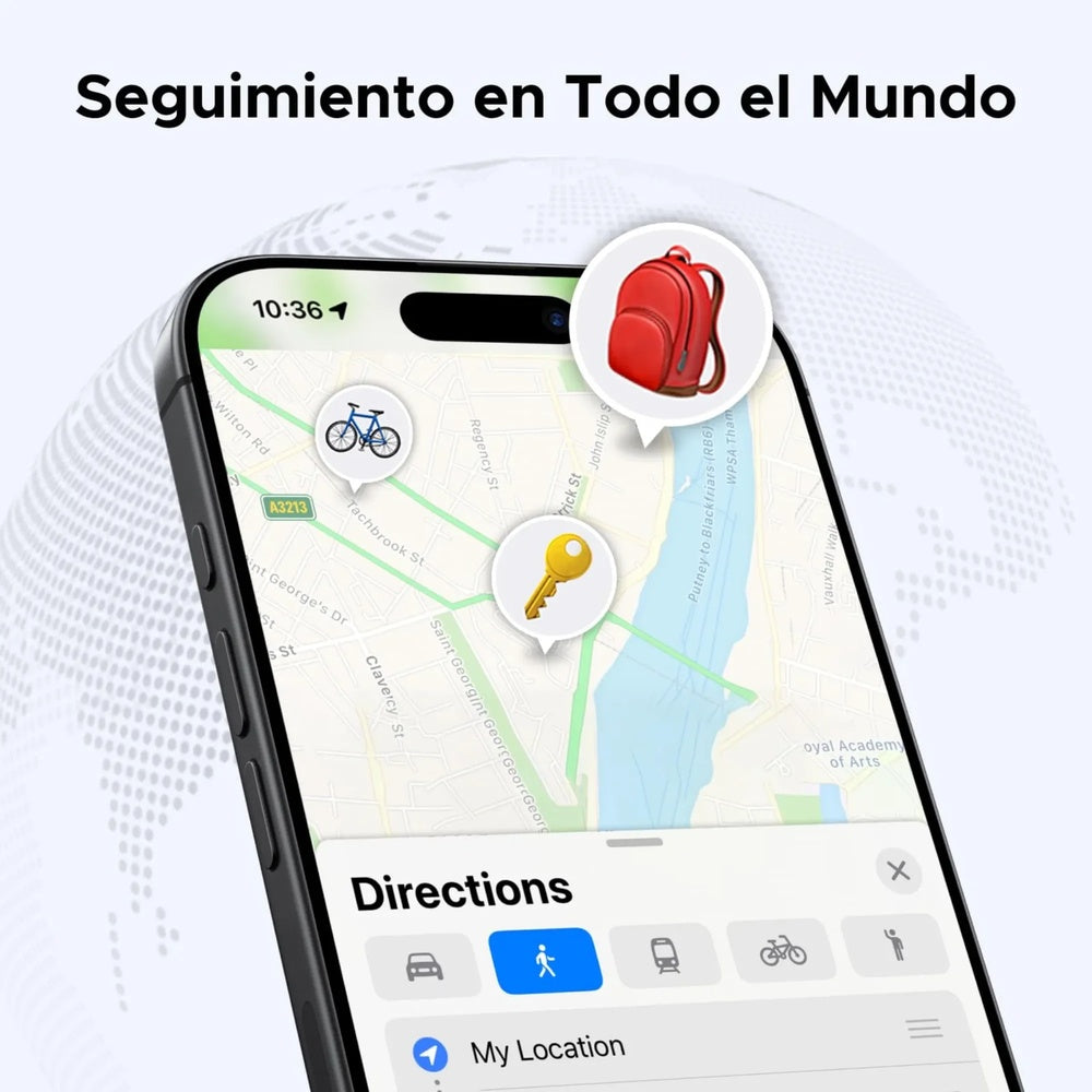 Buscador Localizador Ugreen Bluetooth Inteligente Finetrack iOS Apple Encontrar Bateria 24meses Resistente al Agua 45297