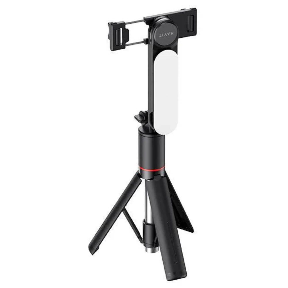 Palo Selfie Havit con Luz LED Incorportada Boton Obturador Remoto por Bluetooth Alcance 10m ST7600-BK