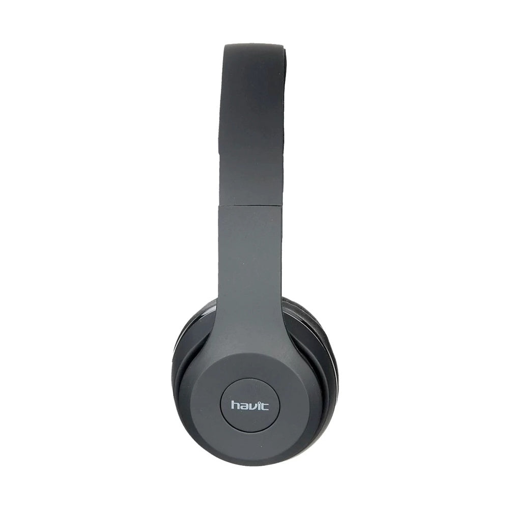 Audifonos Havit Bluetooth v4.2 Entrada Auxiliar Radio FM Ranura MicroSD Controles color Negro HV-H2575BT-B