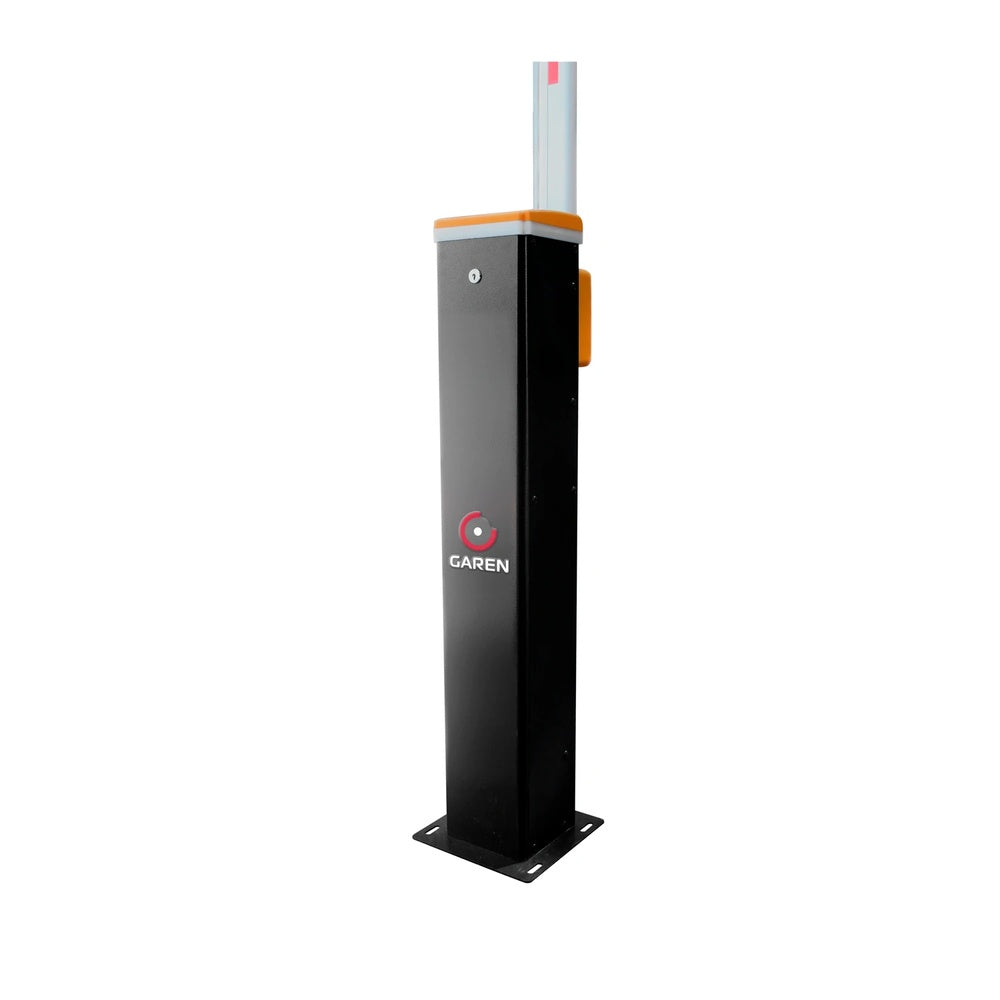 Barrera Garen Compacta con Brazo 3.15m Seccionado Motor 100W 24Vdc BLDC Central Master Slave Software Compacta F02847-G