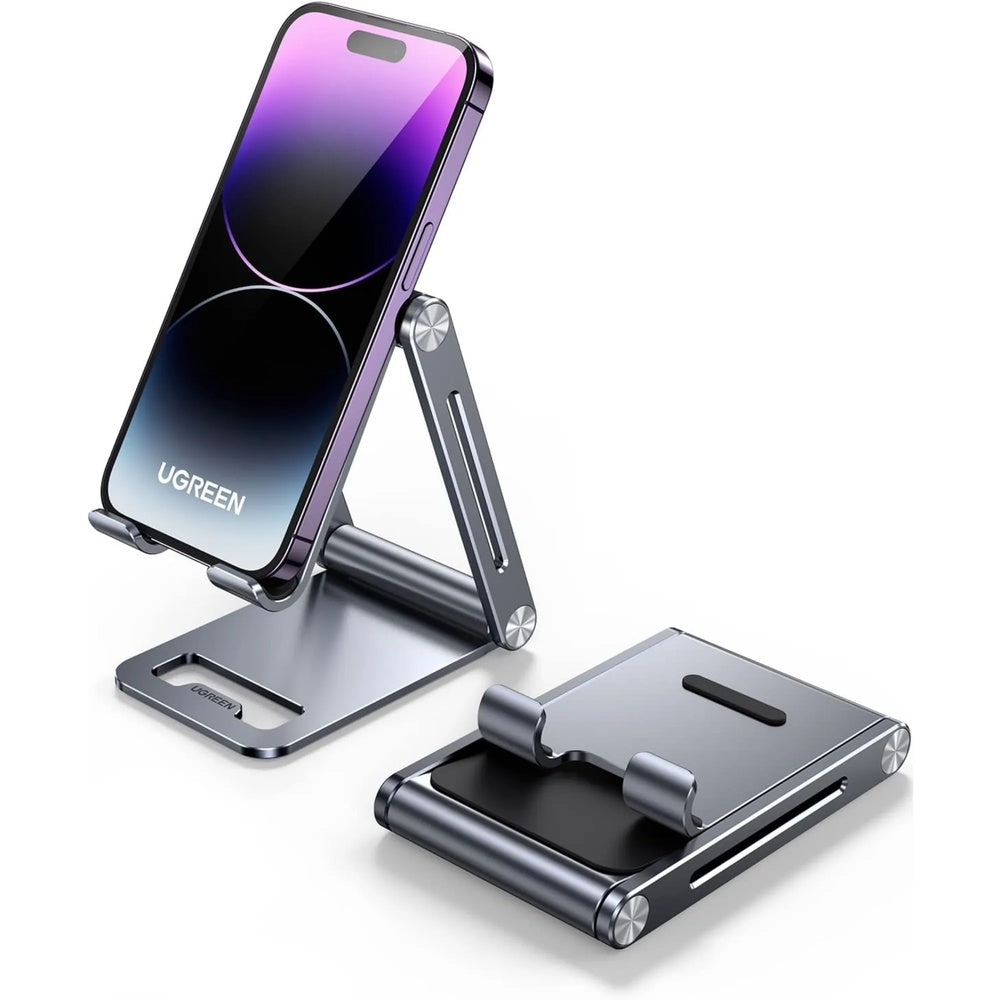Soporte para Celular Ugreen Multiangulo Plegable y Compacto Angulo Regulable Antideslizante hecho de Aluminio 80708