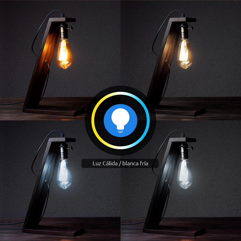 Foco Nexxt LED Inteligente Regulable Filamento tipo Ambar WiFi compatible con Alexa y Google rosca E26 E27 de 8W NHB-A520