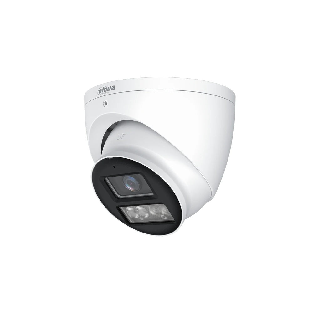 Camara Dahua HDCVI Domo 8MP Lente 2.8mm Metal Smart Dual Light Luz 40m Microfono Integrado IP67 HAC-HDW1801T-IL-A-S3-DIP