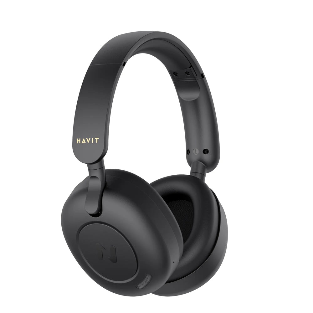 Audifono Havit Cancelacion de Ruido Hibrida Sonido Hi-Res Bateria hasta 80horas incluye Estuche H655BT PRO-BK