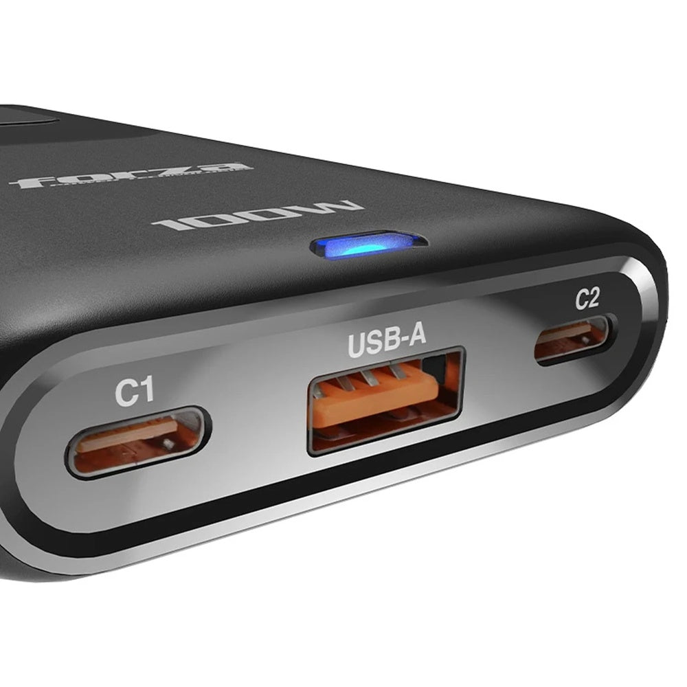 Cargador Rapido Forza 100Watts con Regleta de 1250Watts Salida 1xNEMA 5-15R 1xUSB-A 2xUSB-C PS-1100USBC