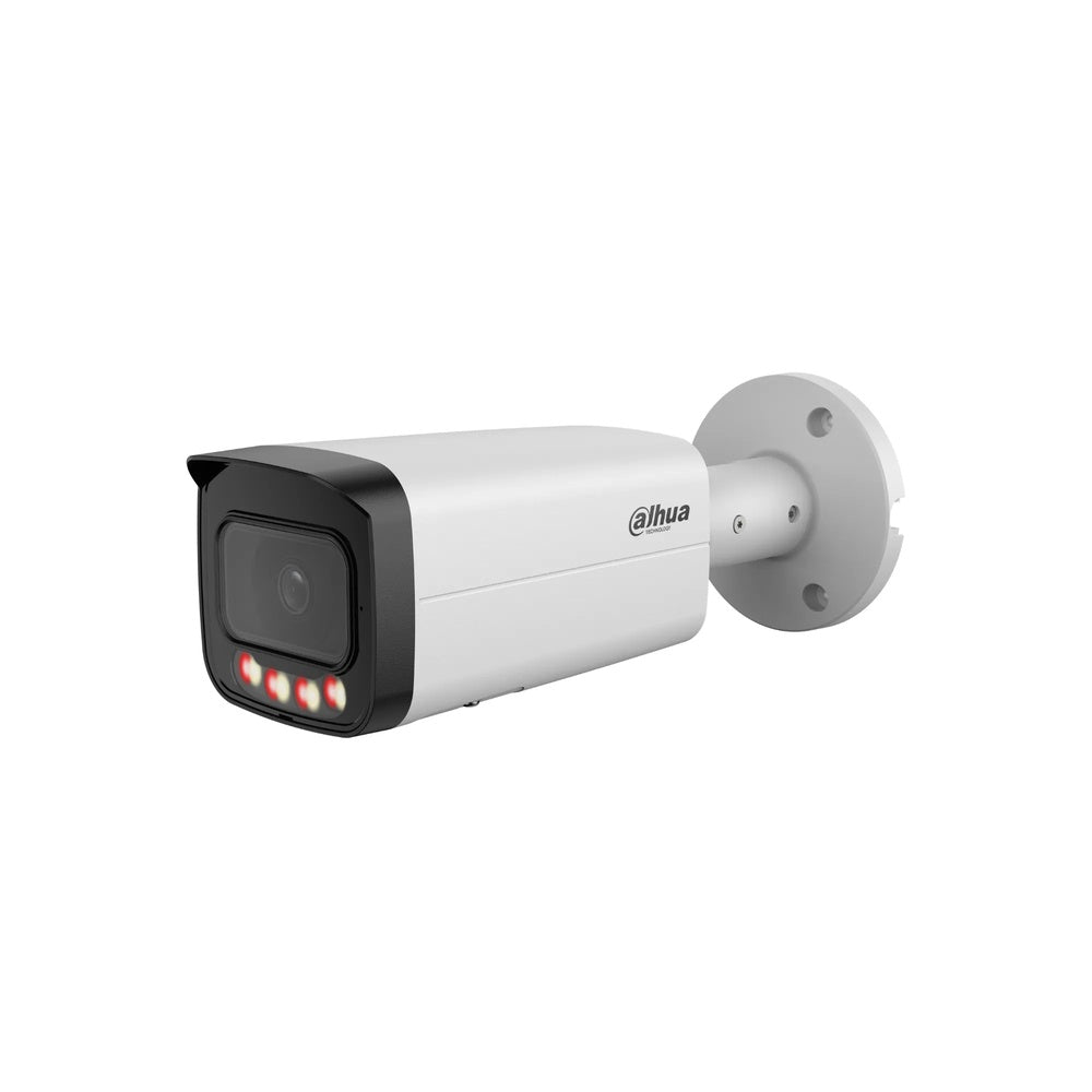 Camara IP Dahua Bala 12MP Wizsense Luz 30m Alarma 1I/1O Audio 1I/1O Micro SD 256GB PoE IP67 IPC-HFW21249T-AS-IL-28-S2