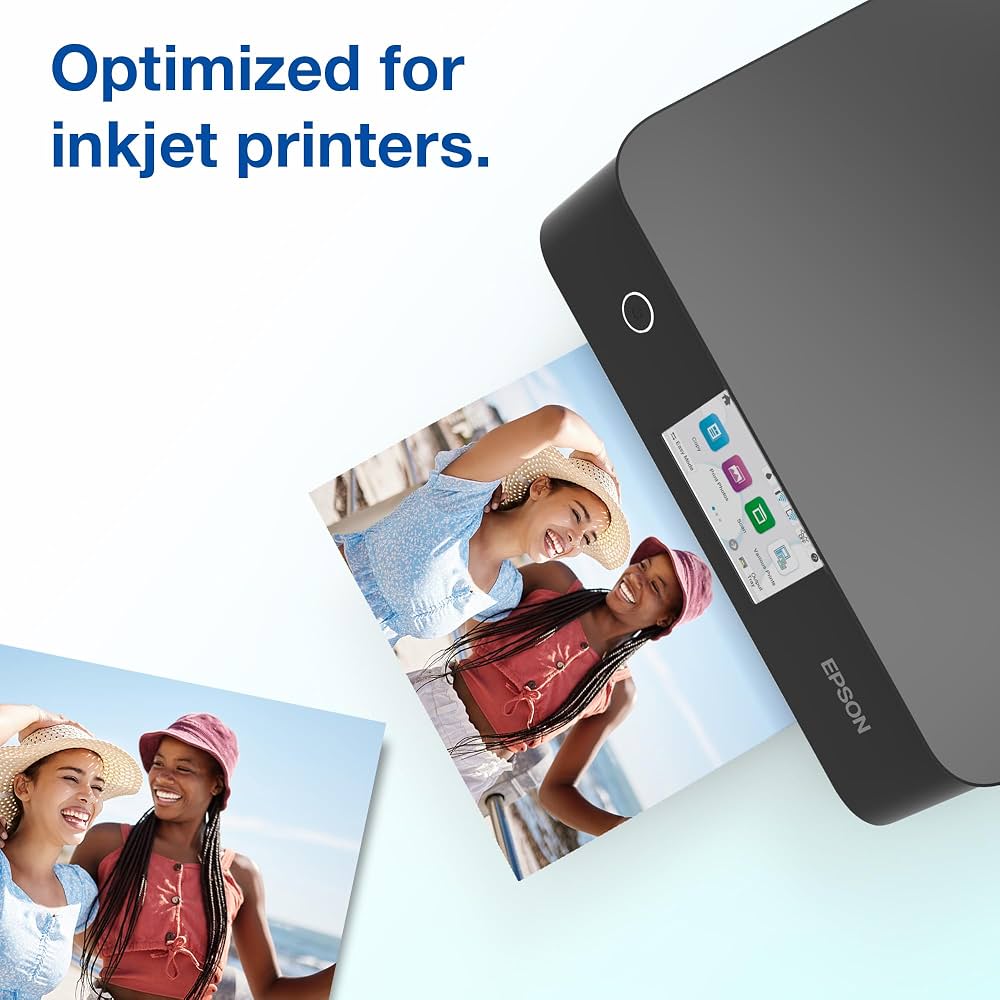 Papel Fotografico Epson Brillante sin Borde de 4" x 6" caja de 100 Hojas S042038