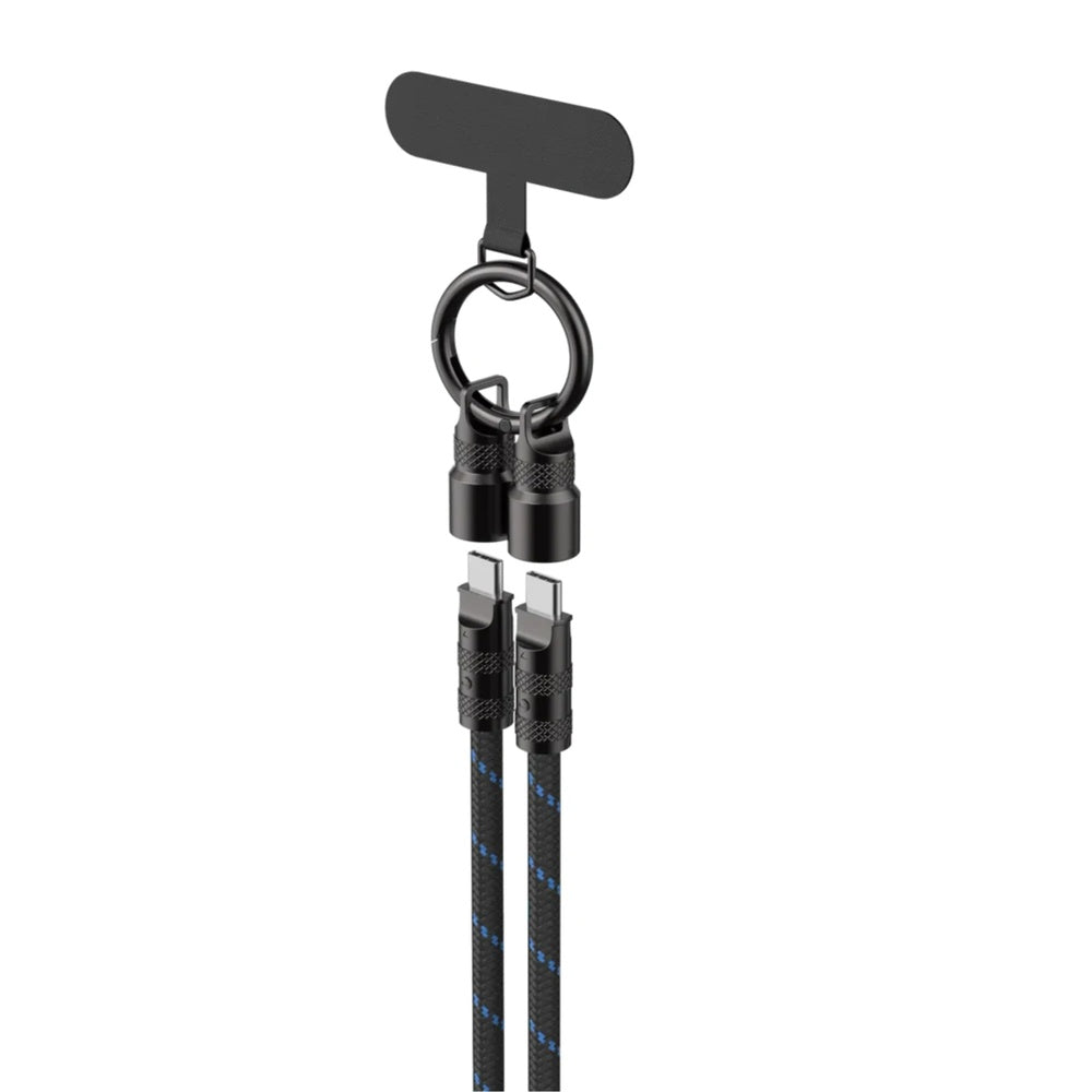 Cable Havit USB-C a USB-C Resistente Material Aleacion de Zinc+Malla Tejida Resistente PD60W Longitud 1.2m CB6340-BKBL