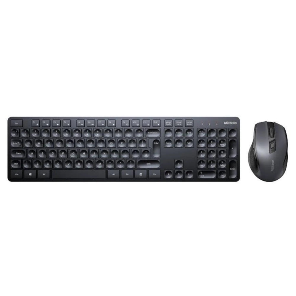 Combo Teclado+Mouse Ugreen Inalambrico Conexion 2.4GHz Alcance 10m Teclado Ergonomico Español Mouse hasta 4000DPI 45114