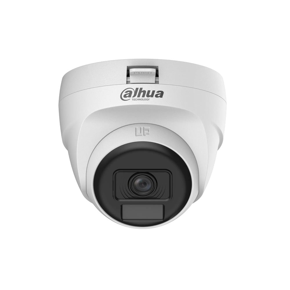 Camara Dahua HDCVI Domo 5MP Lente 2.8mm Cooper Plastico Luz 25m CVI CVBS AHD TVI HAC-T1A51-U-IL-A-S3-DIP