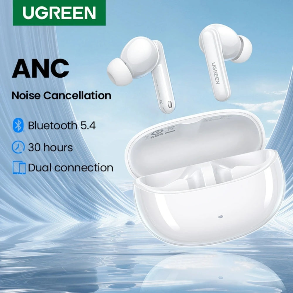 Auriculares Ugreen HiTune T3 PRO ANC BTv5.4 Llamadas Libres de Ruido por IA 4 Microfonos Driver 10mm IP5X 35725