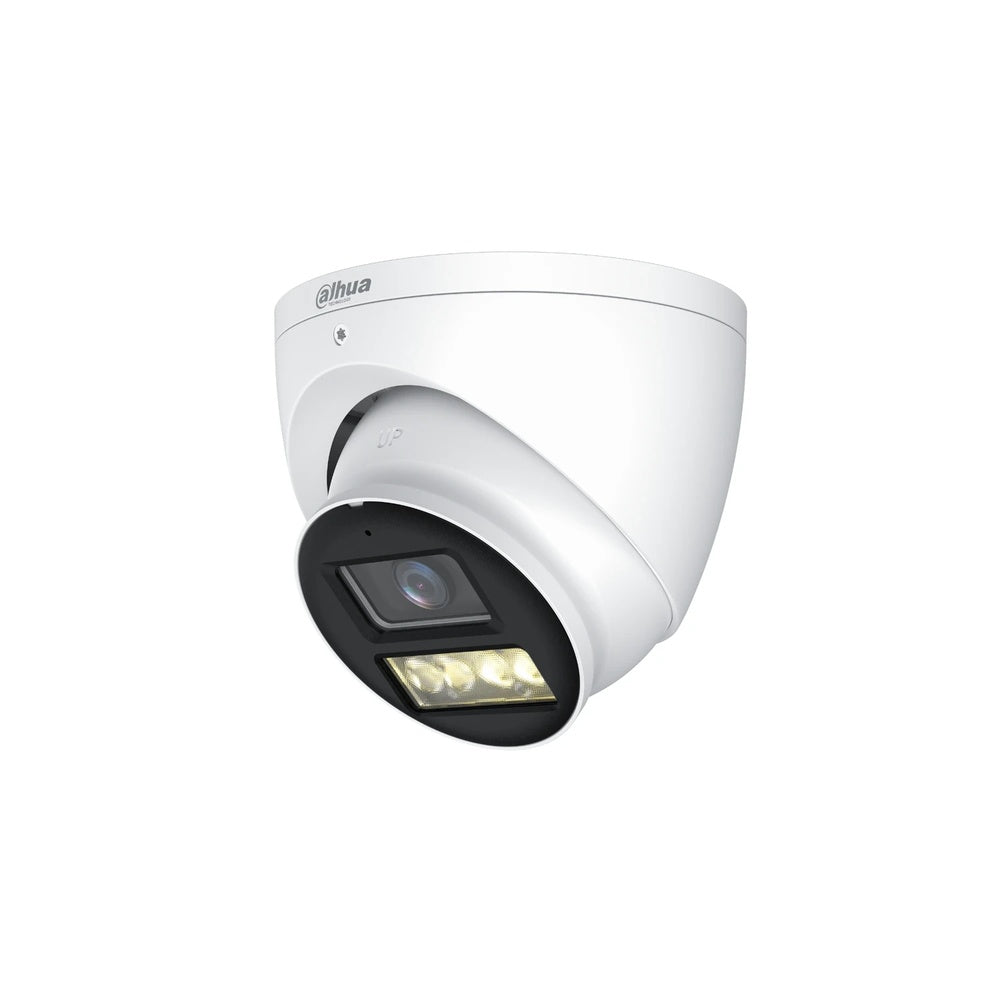 Camara Dahua HDCVI Domo 8MP Lente 2.8mm Metal Smart Dual Light Luz 40m Microfono Integrado IP67 HAC-HDW1801T-IL-A-S3-DIP