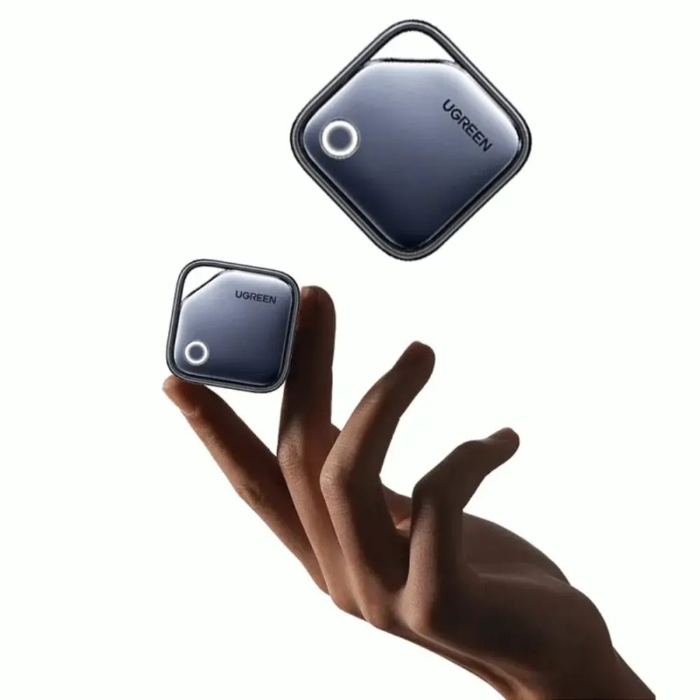 Pack x2 Localizador Ugreen Autonomia 1año Recargable por USB-C Diseñado para Apple Diseño Compacto y Seguro 75119A