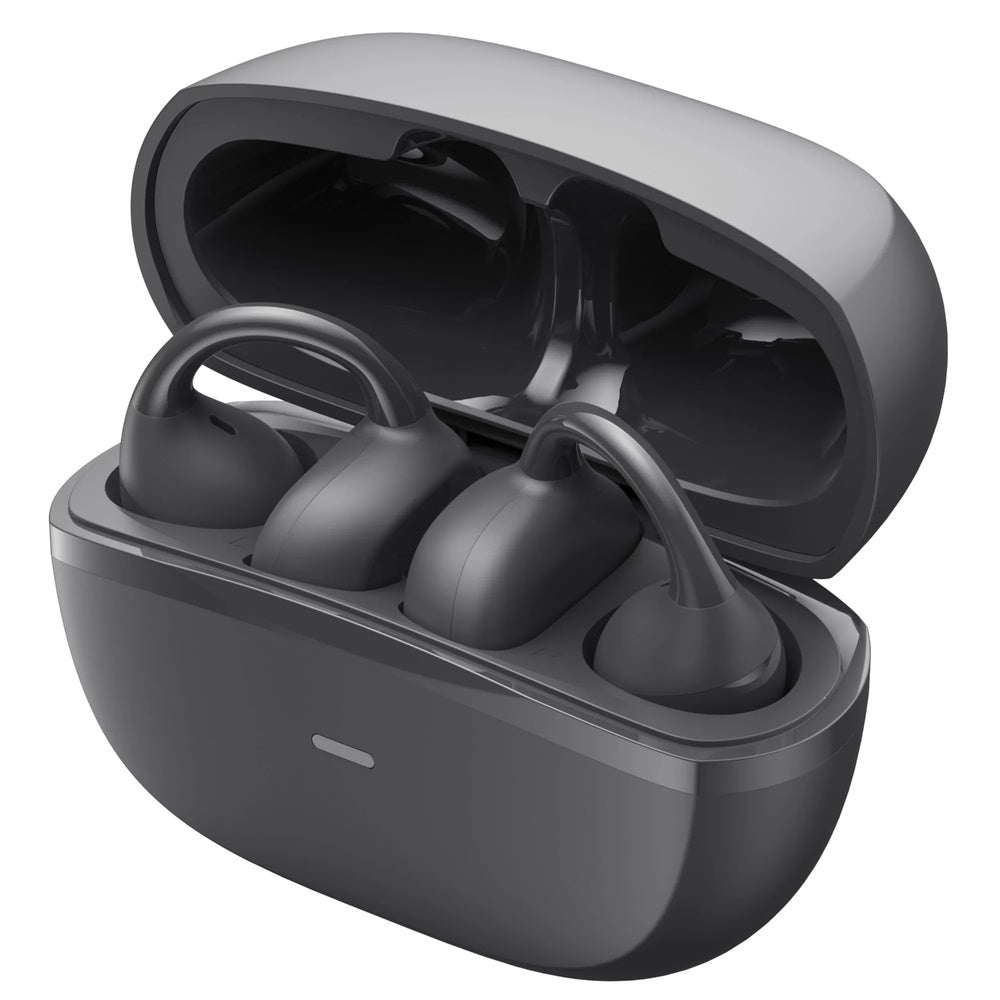Auricular Havit tipo Clip de Oido Abierto Audio Espacial Inmersivo 2 Microfonos BT v6.0 Bateria 5 Horas IPX5 OWS916-BK