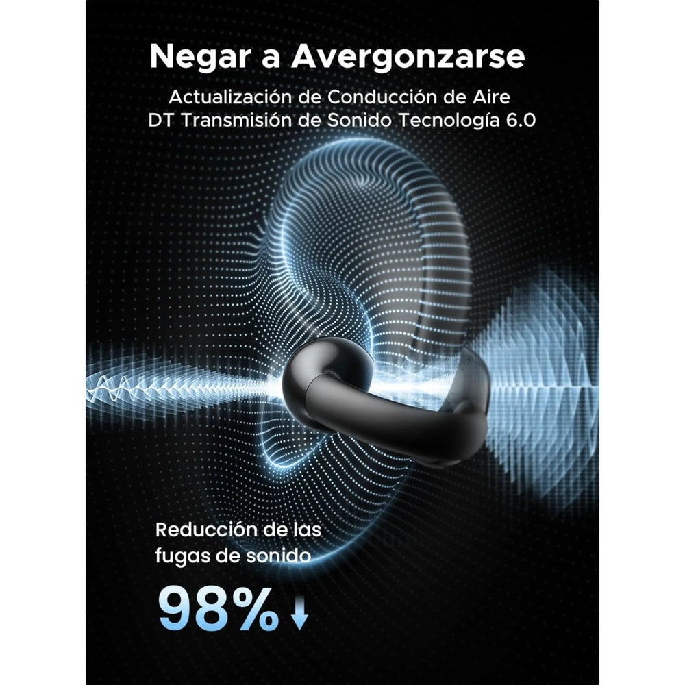 Auriculares Ugreen HiTune S3 Open-Ear BT v5.4 Carga Ultra Rapida Cancelacion de Ruido Bateria 30horas IP5X 45785