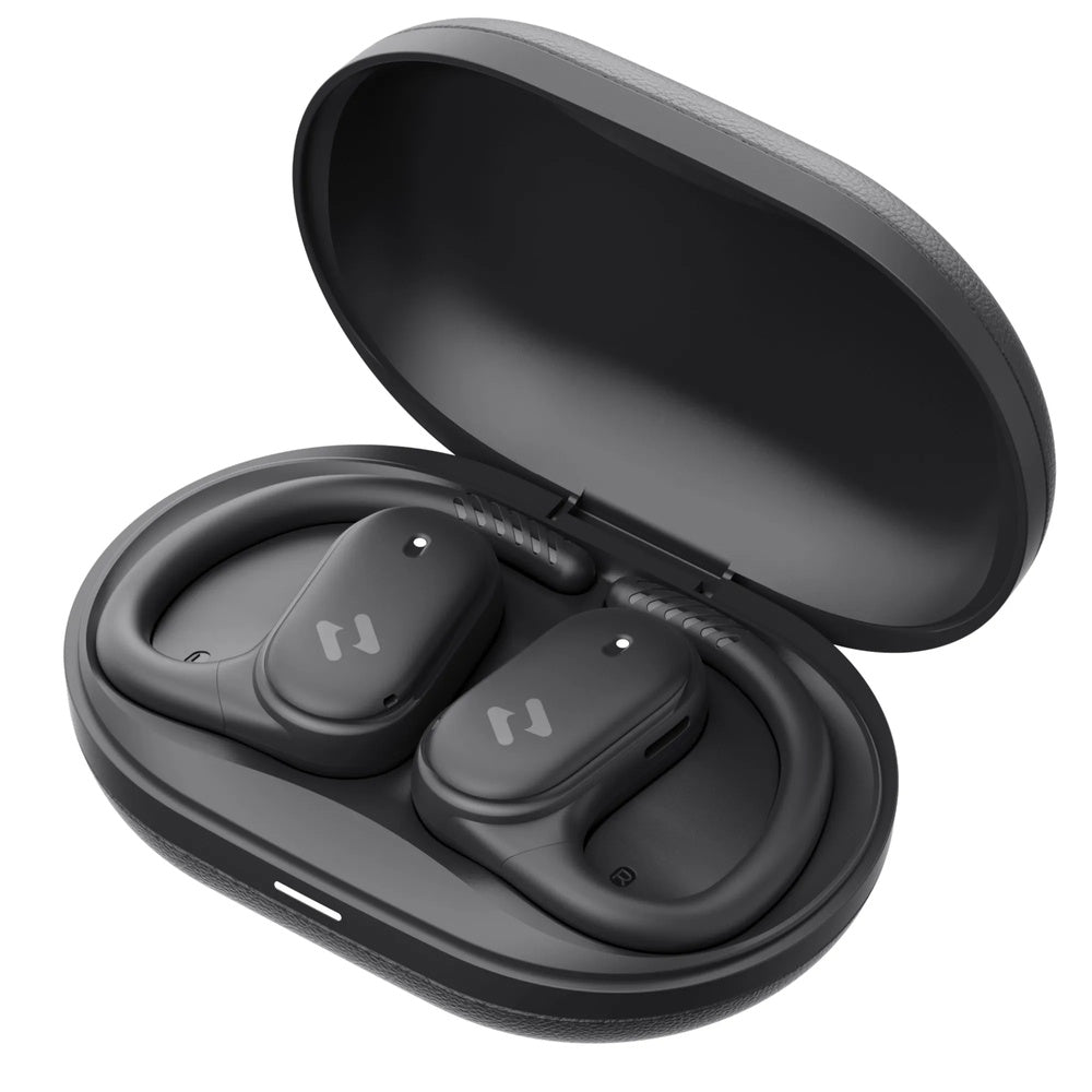 Auriculares Havit TWS de Oido Abierto Reduccion de Ruido AMB Bateria hasta 8.5 horas IPX5 color Negro OWS915-BK